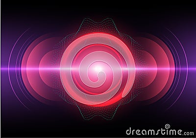 Electric power and energy, technology network abstract telecoms future background Vector Illustration