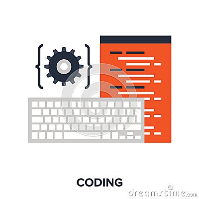 program coding vector illustration concept Vector Illustration