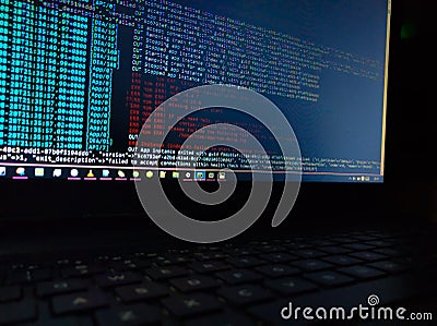 Program error Editorial Stock Photo