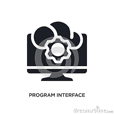 program interface isolated icon. simple element illustration from programming concept icons. program interface editable logo sign Vector Illustration