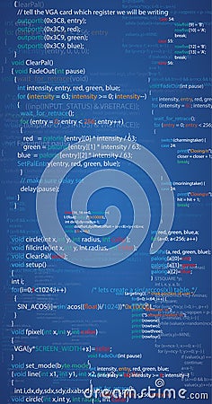 Program Script Code Vector Illustration