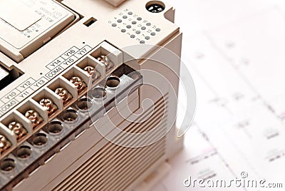 Programmable Logic Controller Stock Photo