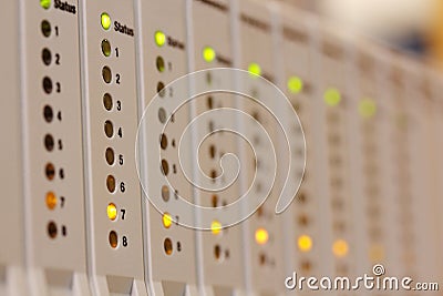 Programmable logic controller modules Stock Photo