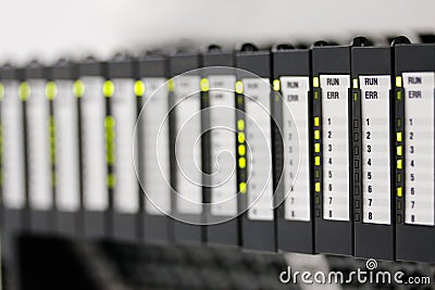 Programmable logic controllers Stock Photo