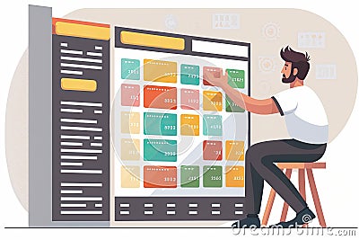 Programmer Develops Program Code, Illustration. Generative Ai Royalty ...