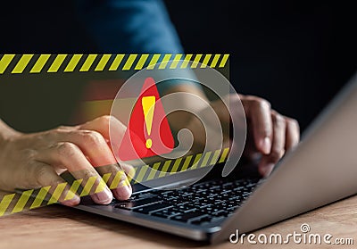 Programmer Update software system with under maintenance system. Upgrade version system. Business technology internet with Stock Photo