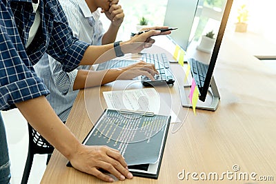 programmer work with Developing programming Stock Photo