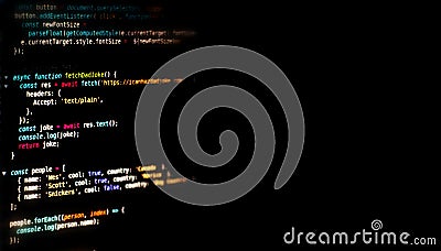 Programming Code Abstract Technology Background Of Software Editorial ...