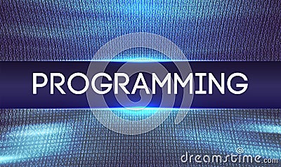 Programming code abstract technology background.Web Developer .Abstract Computer Script.Program Code. Vector Vector Illustration