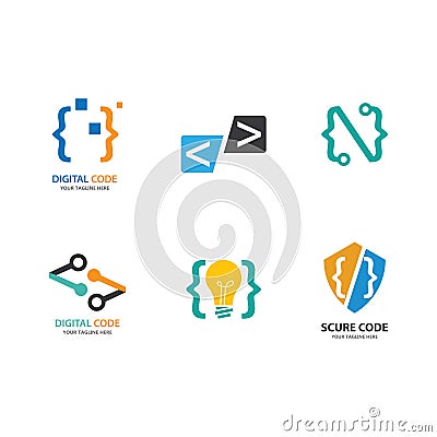 Programming Code technology Vector Illustration