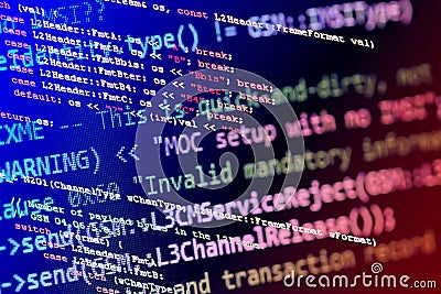 Programming code Stock Photo