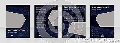 Programming and coding blank brochure design Vector Illustration