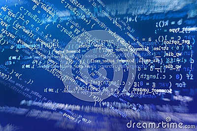 Programming Coding Source Code Screen. Royalty-Free Stock Photography ...