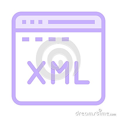Programming color line icon Stock Photo