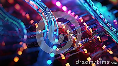 programming computer dna Cartoon Illustration