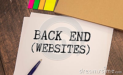 Programming of Internet website. Developer occupation work photo. Webdesigner Workstation Stock Photo