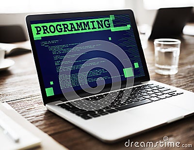 Programming Scheduling Digital Application Code Concept Stock Photo