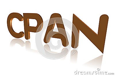 Programming Term - CPAN - Comprehensive Perl Archive Network - 3D image Stock Photo