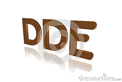 Programming Term - DDE - Dynamic Data Exchange Stock Photo