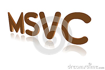 Programming Term - MSVC - 3D image Stock Photo