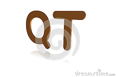 Programming Term - QT - Quick Time Stock Photo
