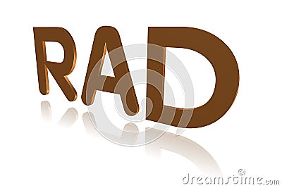 Programming Term - RAD - Rapid Application Development Stock Photo