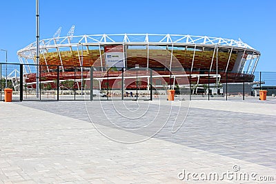 Progress of construction of the Rio 2016 Olympic Park Editorial Stock Photo