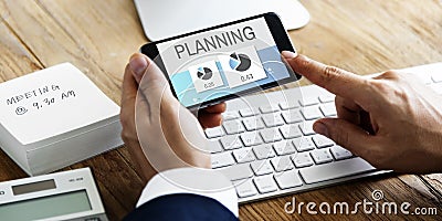 Progress Perfomance Marketing Planning Concept Stock Photo