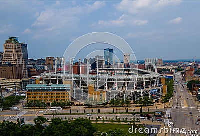 Progressive Field, home of the Cleveland Guardians Editorial Stock Photo