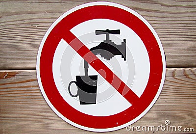 Prohibited Stock Photo