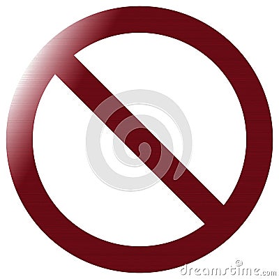 Prohibited and forbidden NO textured red circle with slash sign on transparent bed and transparent background Vector Illustration