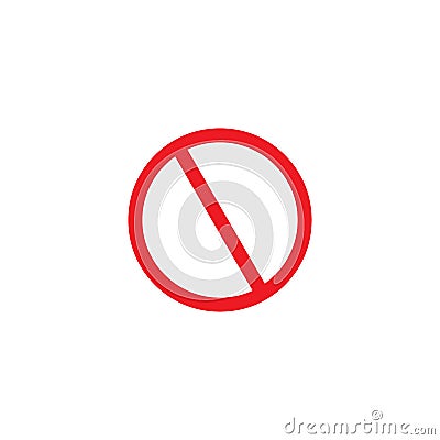 Prohibited sign Vector Illustration