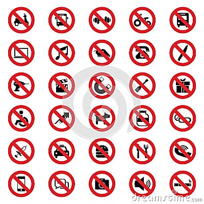 Prohibited sign Stock Photo