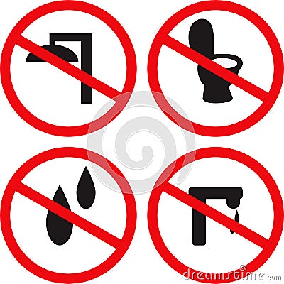 Prohibition restriction vector sign. Vector illustration Vector Illustration