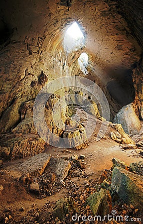 Prohodna cave Stock Photo