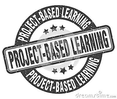 project-based learning stamp. project-based learning label. round grunge sign Vector Illustration