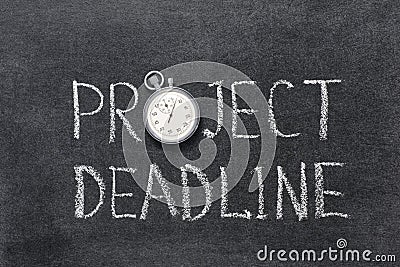 Project deadline Stock Photo