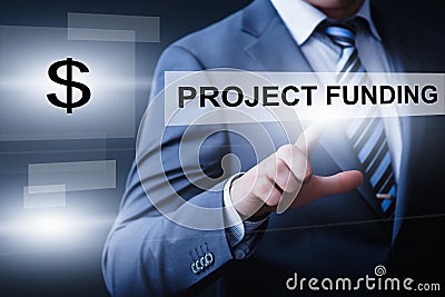 Project Funding Start-up Investment Crowdfunding Venture Capital Internet Business Technology Concept Stock Photo