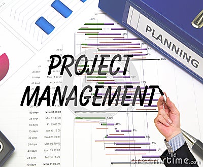 Project Management Stock Photo