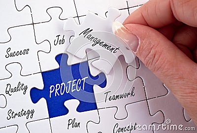 Project management concept Stock Photo