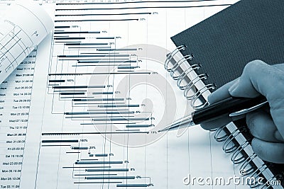 Project management Stock Photo