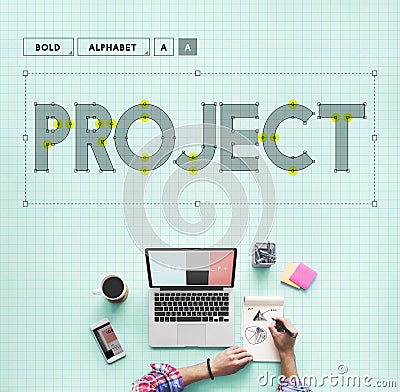 Project Management Forecast Operation Predict Concept Stock Photo