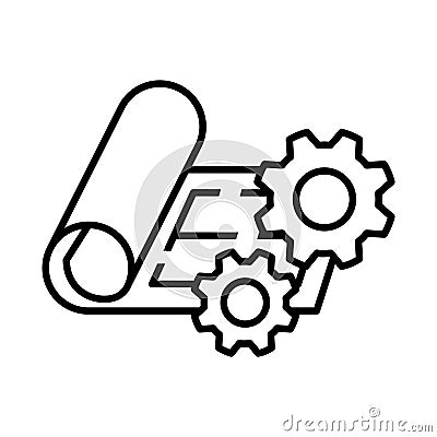 Project Management icon, vector illustration Vector Illustration