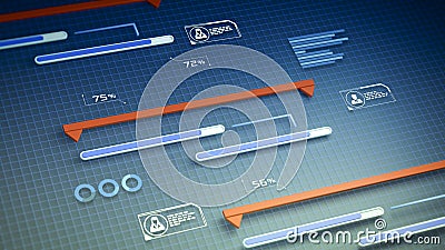 Project manager software Stock Photo