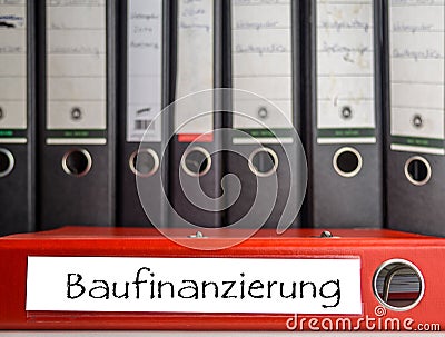 Project own four walls in german Stock Photo