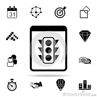 project status icon. Software development icons universal set for web and mobile Stock Photo