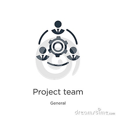 Project team icon vector. Trendy flat project team icon from general collection isolated on white background. Vector illustration Vector Illustration