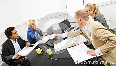 Project team meeting Stock Photo