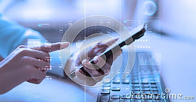Project Workflow and Task Management in Digital Environment Stock Photo