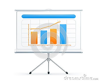 Projection screen Vector Illustration